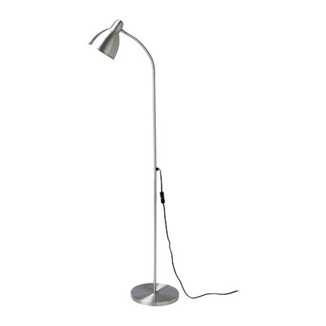 LERSTA				Floor/reading lamp with LED bulb, aluminum