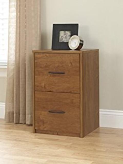 Altra Core 2 Drawer File Cabinet, Bank Adler