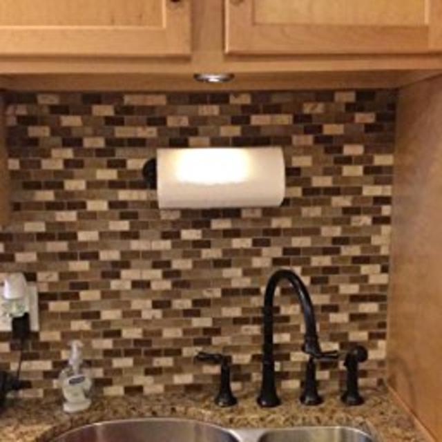 InterDesign Orbinni Paper Towel Holder for Kitchen - Wall Mount/Under Cabinet, Bronze