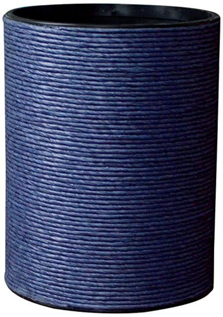 Lamont Limited Hand Spun Wastebasket, Navy