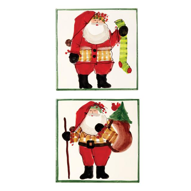 Old St. Nick Assorted Square Trivets
