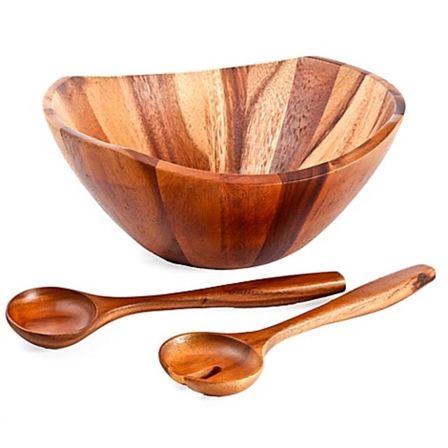 B. Smith 3-Piece Wooden Salad Set