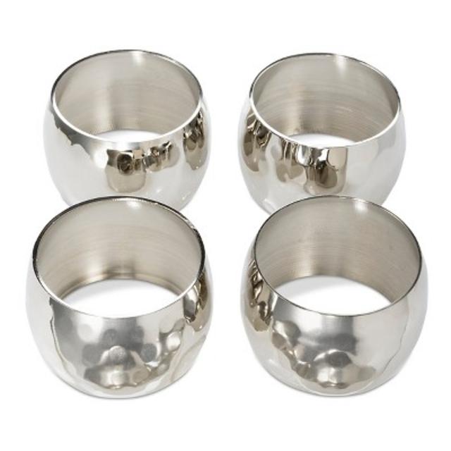 Product description page - Silver Large hammered Napkin (Set of 4) - Threshold™