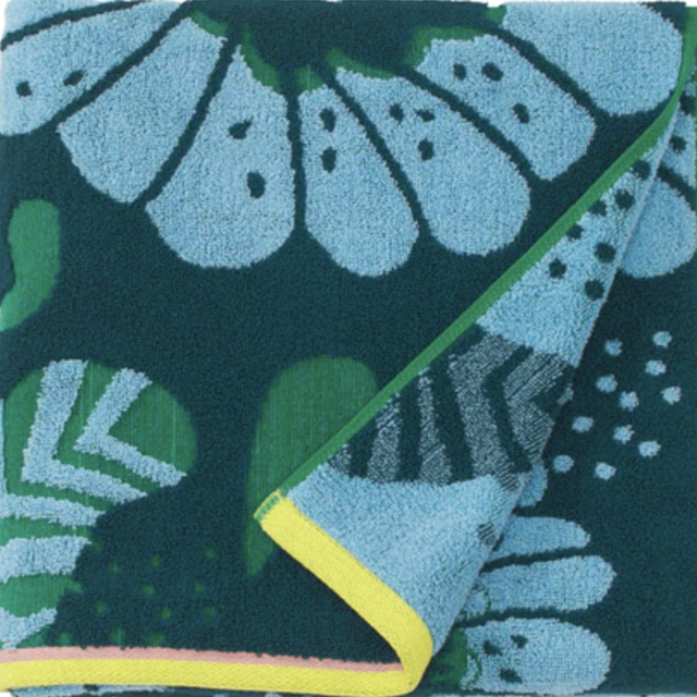 SANDVILAN								Bath towel, blue, multicolor