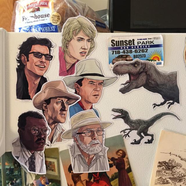 JURASSIC PARK Fridge Magnet Set