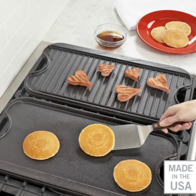 Lodge Logic™ Rectangular Grill & Griddle Pan