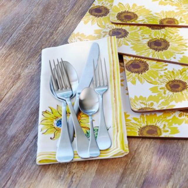 Rocco Brushed Silver Flatware Set, 5 Pieces