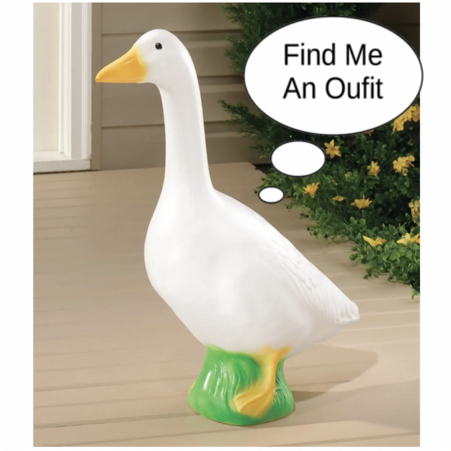 Large White Goose 23"H