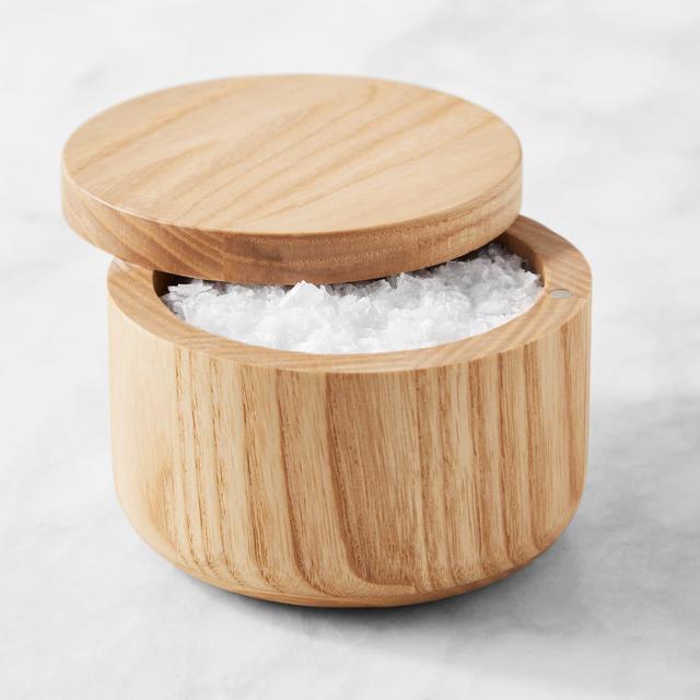 Hold Everything FSC® Salt Keeper, Ashwood