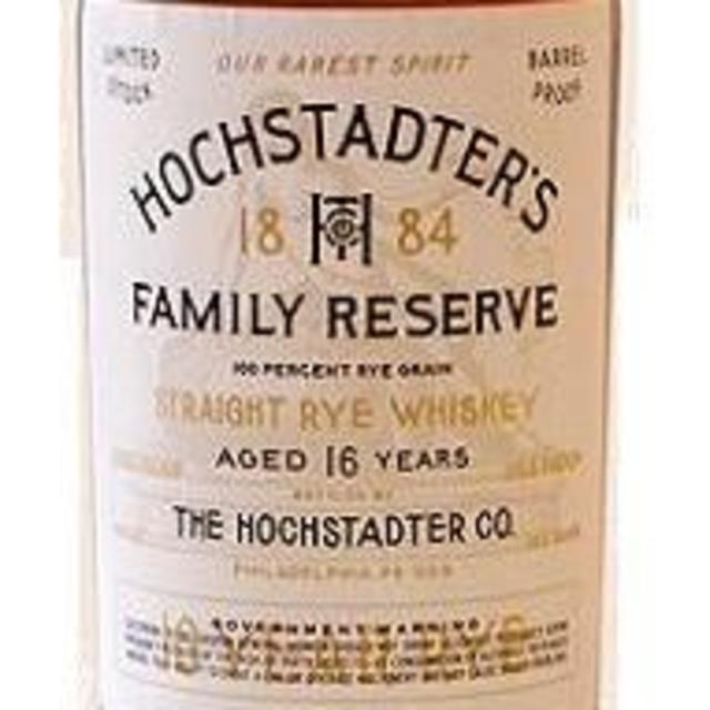 Trainos Marlton Hochstadter's Rye Whiskey 16 Year Family Reserve