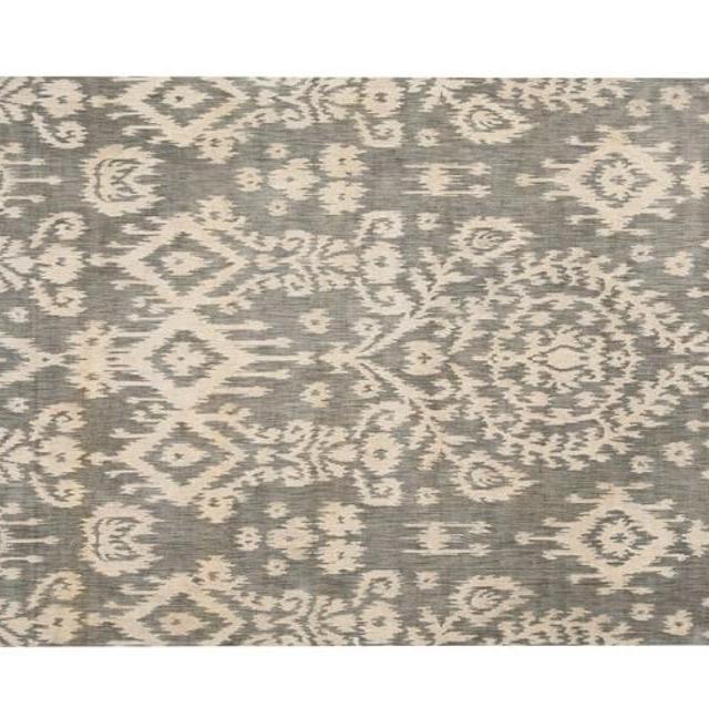 Ikat Hand-Loomed Rug - Gray-5x8