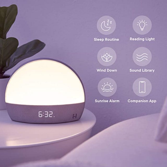 Hatch Restore - Sound Machine, Smart Light, Personal Sleep Routine, Bedside Reading Light, Wind Down Content and Sunrise Alarm Clock for Gentle Wake Up