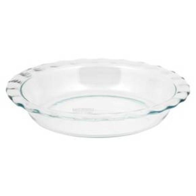 Pyrex Grip Rite 9.5" Glass Pie Pan - Clear