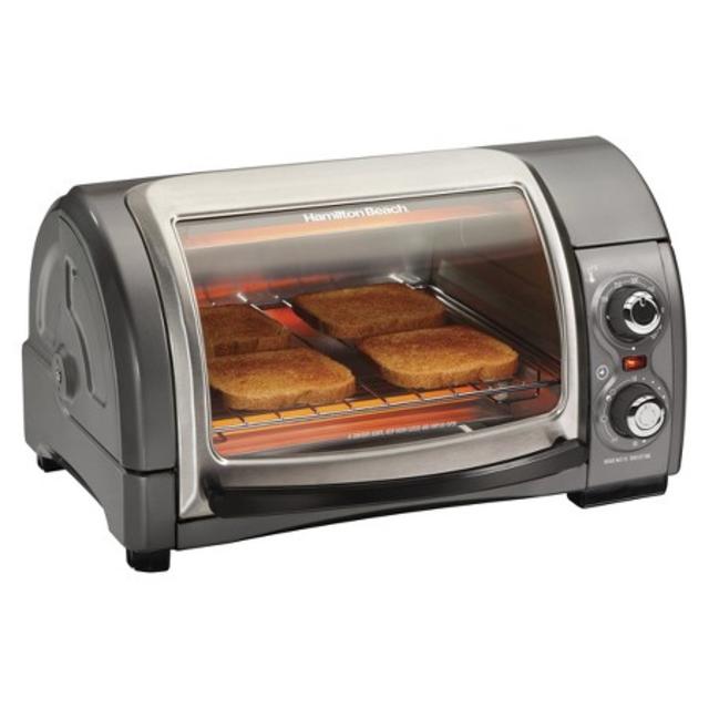 Hamilton Beach 4 Slice Easy Reach Oven - Gray- 31334