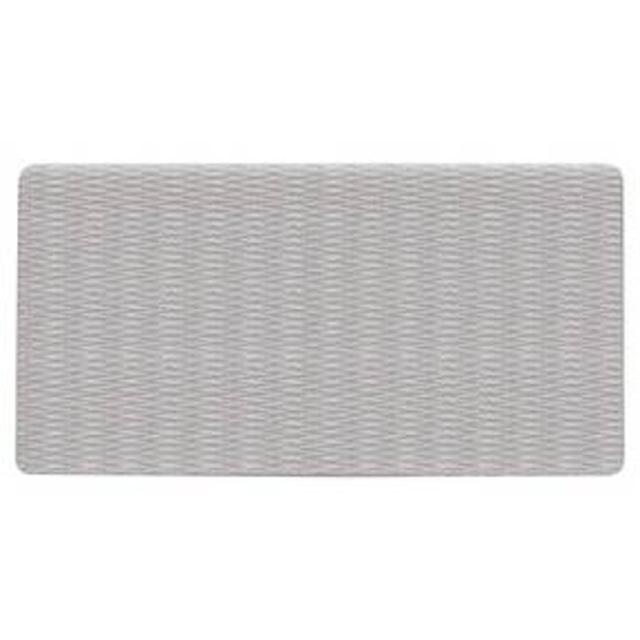 Chevron Vinyl Bath Mat Silver - Room Essentials™