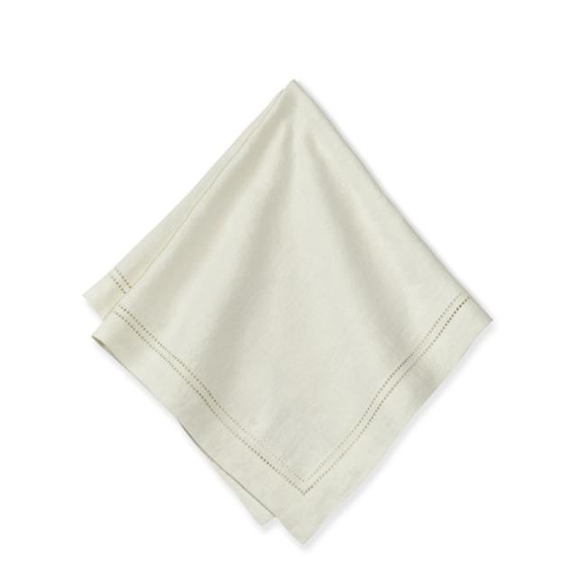 Linen Double Hemstitch Napkins, Set of 4