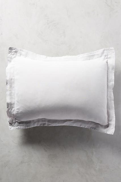 Soft-Washed Linen Shams - Set of Two - Light Grey