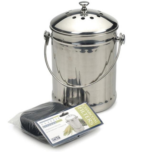 Stainless Steel Kitchen Compost Pail