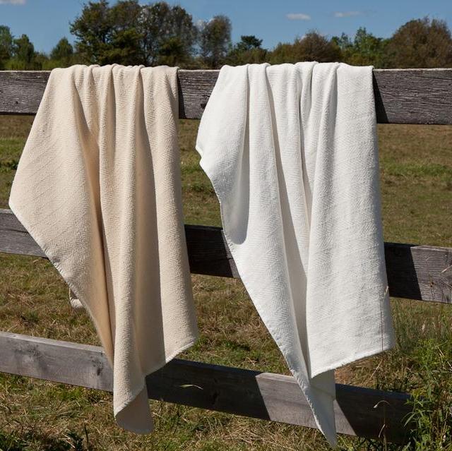 Organics Cotton, Throw Ivory