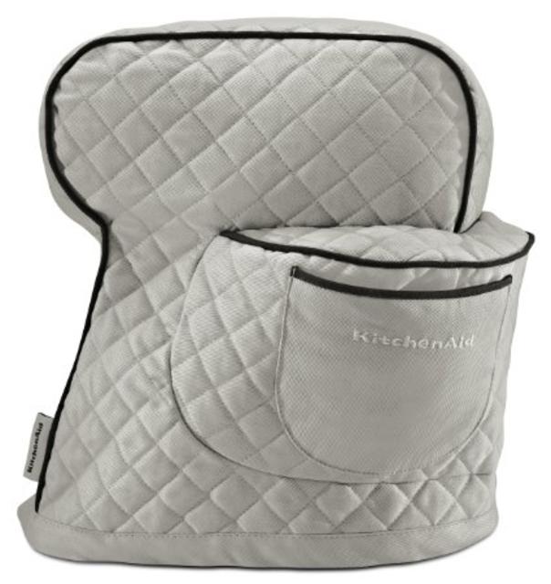 KitchenAid KSMCTISF Fitted Stand Mixer Cover, Silver Frost
