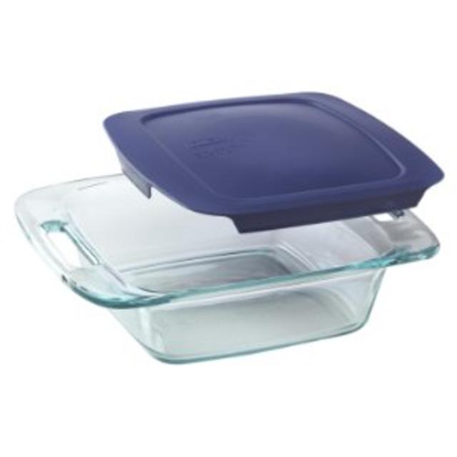 Pyrex Easy Grab 8-Piece Glass Bakeware and Food Storage Set