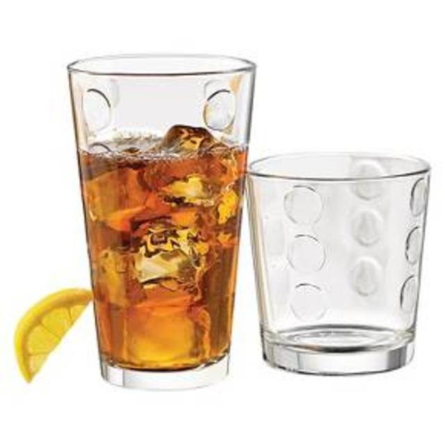 12pc Dot Pattern Tumbler Set 12.3oz-15.5