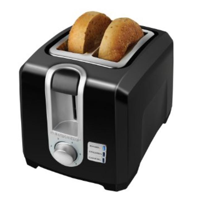 BLACK+DECKER T2569B 2-Slice Toaster, Bagel Toaster, Black