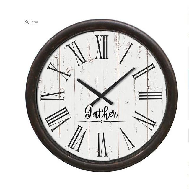 20in. Round Gather Wall Clock