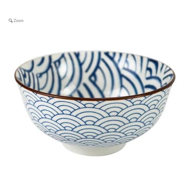 4.25 BLUE W ARCHES BOWL