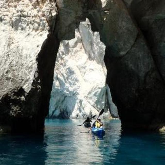 Sea kayaking Turtle Island and Keri Caves Zakynthos