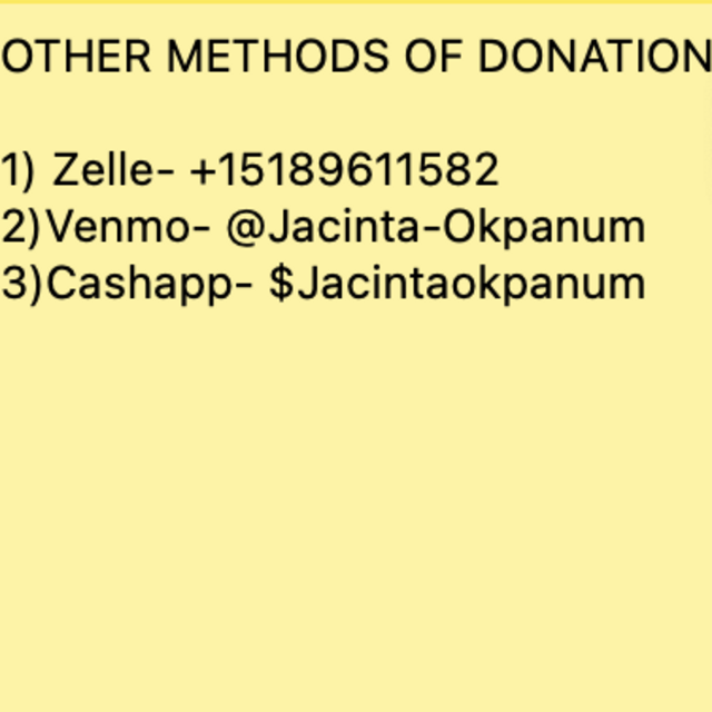 OTHER METHODS OF DONATION