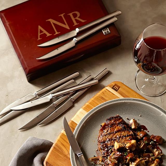 Wüsthof Stainless-Steel 8-Piece Steak Knife Box Set- William Sonoma