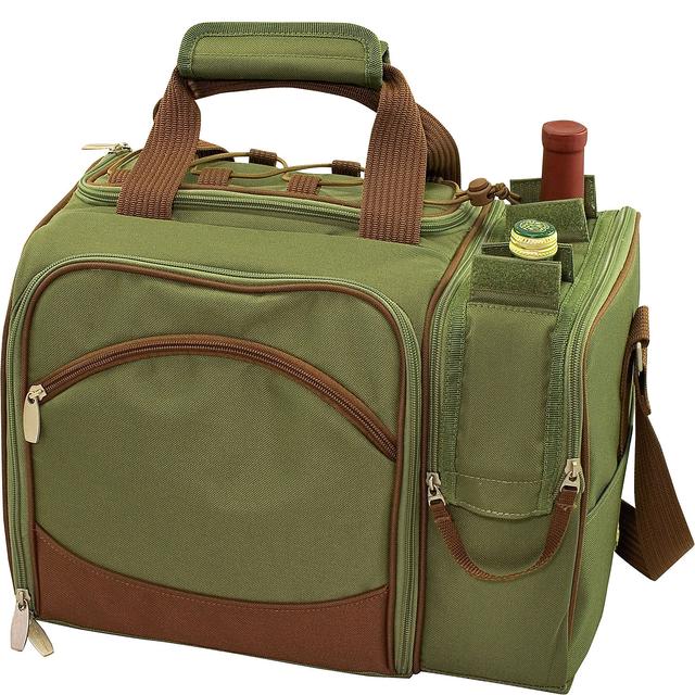 Picnic Time Malibu Insulated Picnic Pack in Pine Green - ebags.com