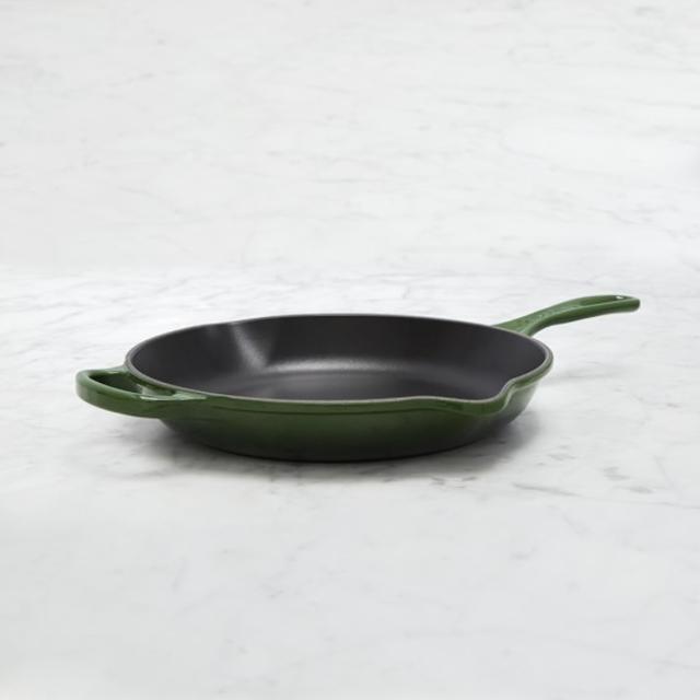 Le Creuset Signature 10" Cast-Iron Fry Pan in Sonoma Green- Williams Sonoma