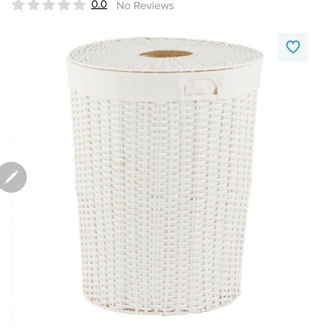 White Montauk Round Hamper