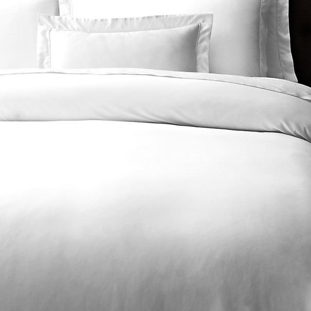 Italian Vintage-Washed 600 Sateen Duvet Cover Queen White