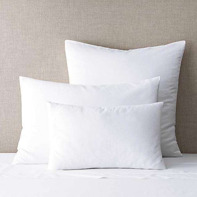 Italian Vintage-Washed 600 Sateen Knife-Edge Sham Euro White