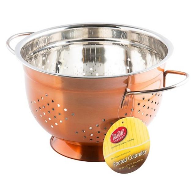 TableCraft‘s 5 Quart Copper Colander