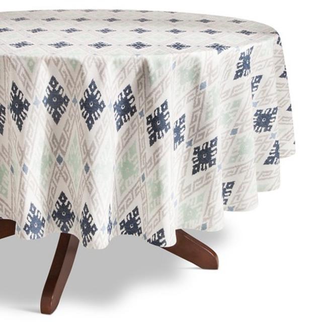 Threshold Aztec Round Tablecloth