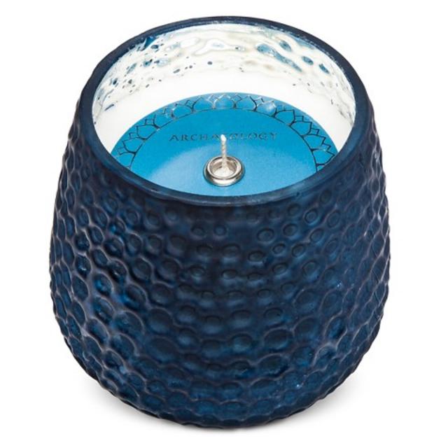 Debossed Amberwood & Slate Candle