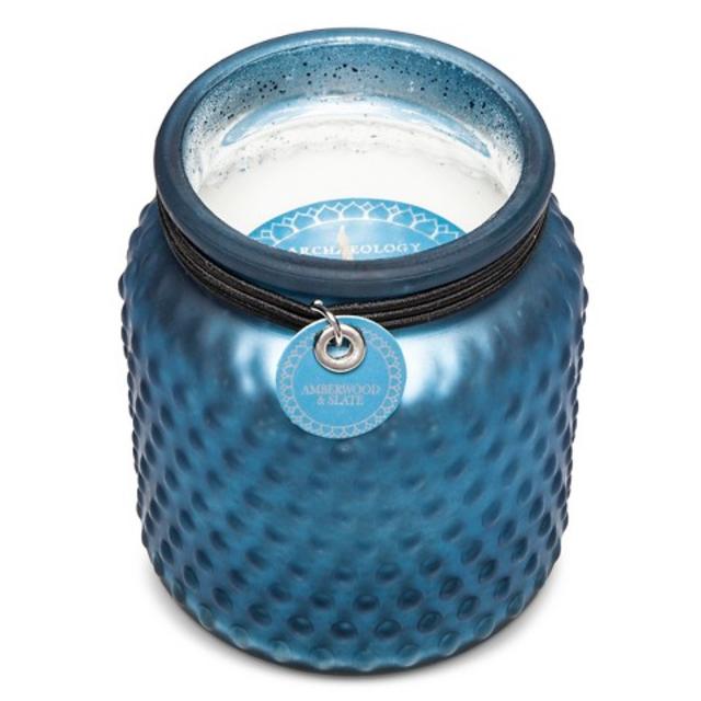 Amberwood & Slate Bubble Candle