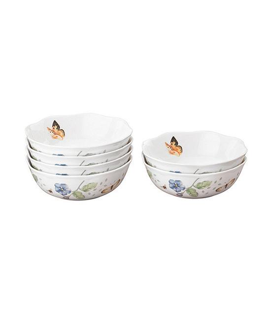 Lenox Butterfly Meadow China Set of 6 All Purpose Bowls