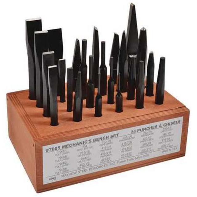 Punch and Chisel Set, 24 Pieces