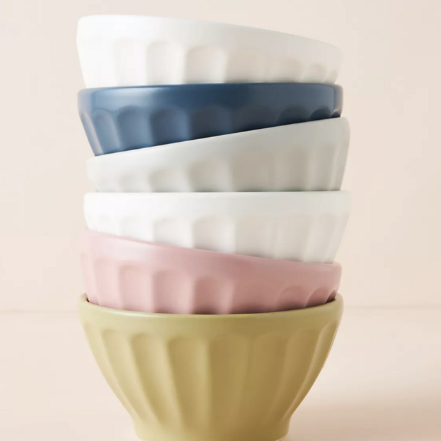Matte Latte Bowls, Set of 6 Anthropologie