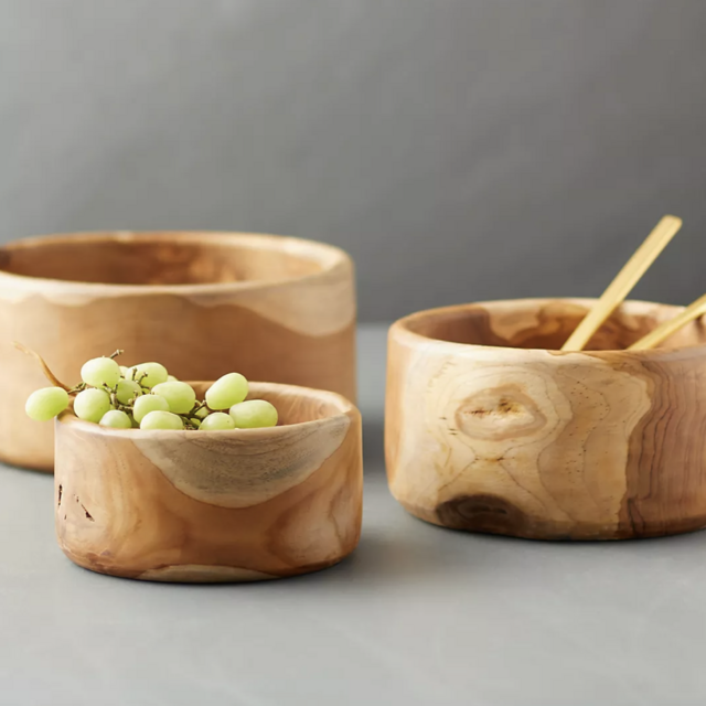 Teak Serving Bowl Large Anthropologie