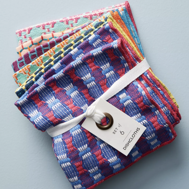 Woven Geo Dishcloths, Set of 6 Anthropologie