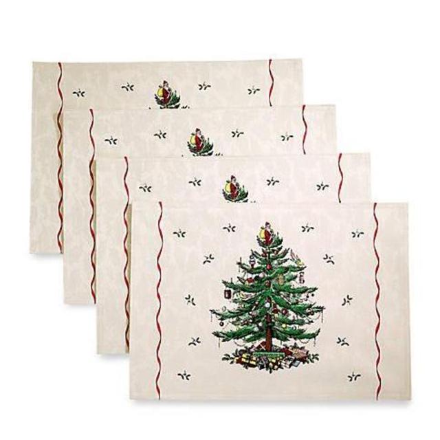 Spode Christmas Tree Set of 4 Placemats