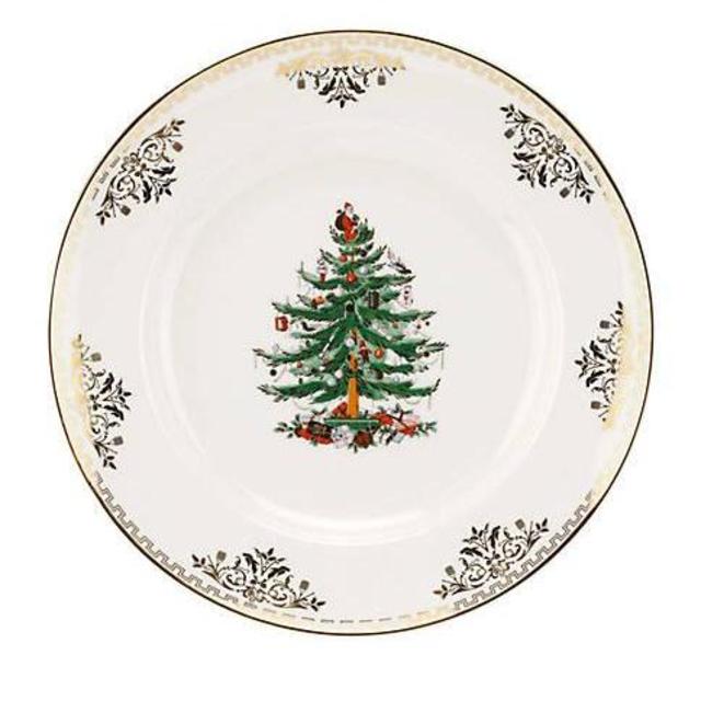 Spode Christmas Tree Gold Collection Salad Plate 8-in.