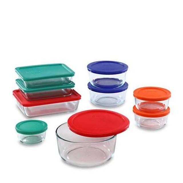 Pyrex 18-Piece Color Lid Storage Set