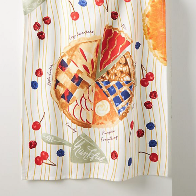 Pie Chart Dish Towel